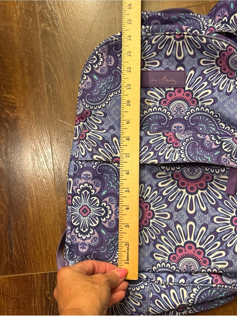 Vera Bradley Backpack Large Lilac Medallion